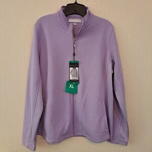 NWT Pebble Beach Women's Full Zip Jacket - Violet, Large 1896301